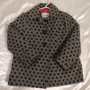 Cherokee Girls Polka Dot Coat